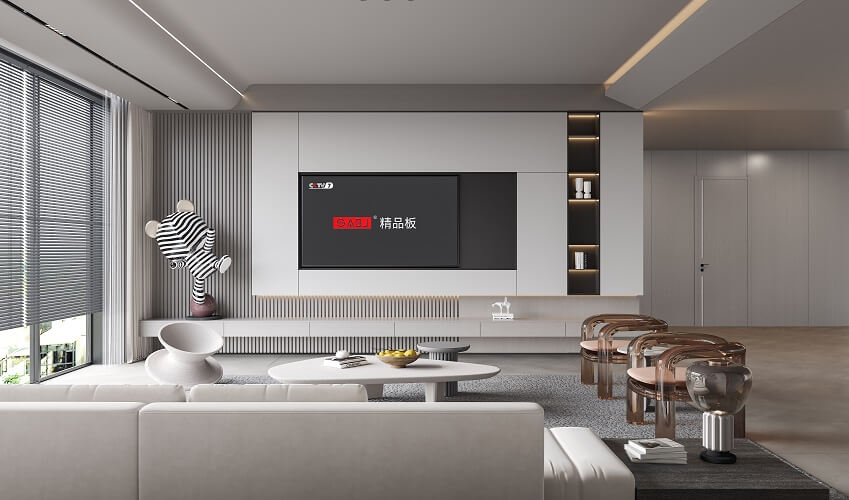 现代轻奢风格展示，乌迪橡木深+渥太华卡其